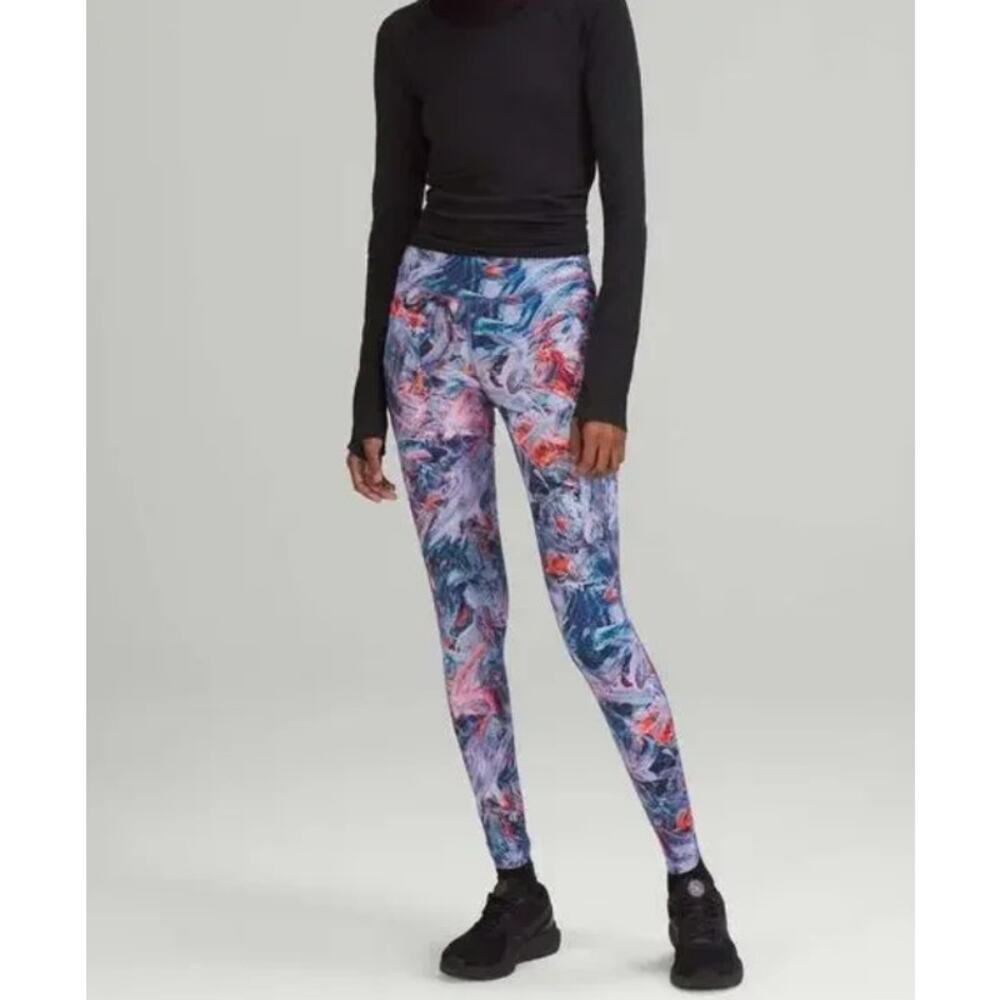 Lululemon Leggings Women Size 4 Base Pace High-Rise 25" Atmospheric Purple Multi